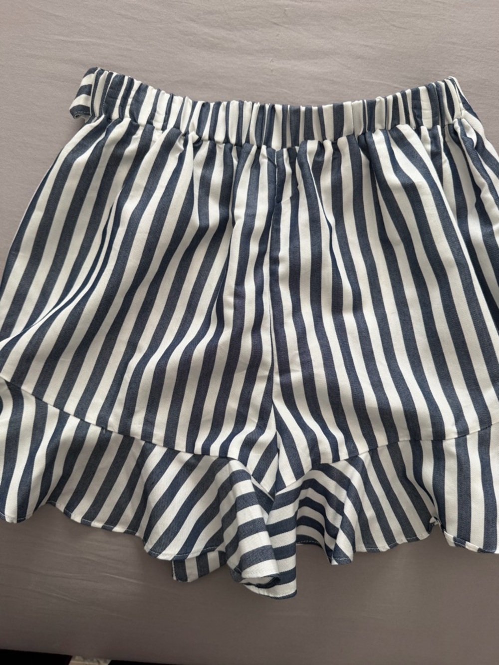 Forever 21 Navy and White Striped Wrap Skort - Picture 4 of 4